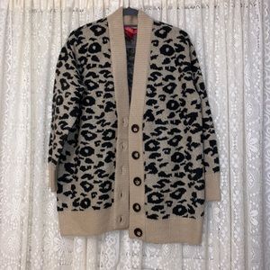 CATHERINE by Catherine Malandrino Leopard Print Cardigan
